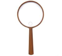 URPIZY Lente di ingrandimento HD con venatura del legno retrò - Lente acrilica per lettura con doppio ingrandimento 10X/30x o 5X/20x - Lente di lettura compatta con comoda impugnatura ABS - Versatile
