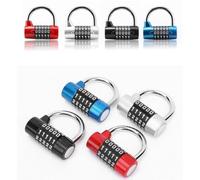 URPIZY Lucchetto a combinazione a 5 cifre in lega di zinco per spogliatoi e passaggi, chiusura sicura con codice individuale, per guardaroba e T¨¹Ren, rosso/argento