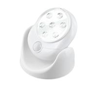 URPIZY Luce a induzione con sensore di movimento, rotazione a 360 gradi, luce a LED per corridoio e corridoio, rileva il movimento fino a 3 m, senza fili, 1 W, 55 lumen, per interni, con fissaggio