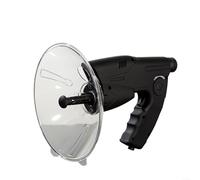 URPIZY Microfono direzionale parabolico, monoculare 8X, ingrandimento per birdwatching, osservazione della natura, animali selvatici, per esterni, amplificazione del suono ABS, colore nero
