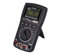 URPIZY Oscilloscopio digitale ET828 Smart 2 in 1 con larghezza di banda 1 MHz e frequenza di campionamento di 2,5 Msps per misurazioni elettriche, 100 record di memoria, 10 ore di funzionamento, nero