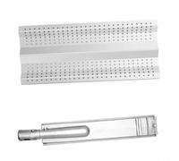 URPIZY Piastre riscaldanti in acciaio inox e bruciatori ad alte prestazioni, compatibile con BLZ 3, 4 e 5 bruciatori a gas per barbecue Set di pezzi di ricambio per mantenere un flusso di calore