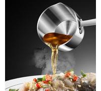 URPIZY Piccola brocca per latte in acciaio inox, 160 ml, con manico ergonomico, resistente al calore e alla ruggine, per caffè, olio di burro, latte o cioccolato, facile da pulire