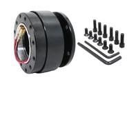 URPIZY Racing Quick Release Adattatore per volante - lega di alluminio elettroplaccato, compatibilità a 6 fori, montaggio rapido e blocco sicuro per sport motoristici e tuning