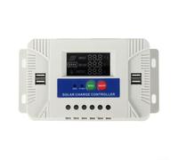URPIZY Regolatore di carica solare da 30 A, 12 V/24 V, con display LCD, uscita USB, per batterie al litio al piombo, sistema di ricarica solare