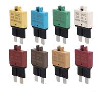 URPIZY Set di 8 pezzi di autocarri manuali di ripristino automatico Circuit Breaker 3A-30A per auto, barca, camion, camper, marine, trolling, motore, attrezzatura industriale