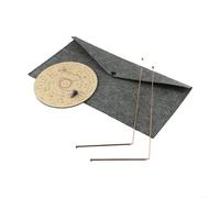 URPIZY Set di canne da desiderio in rame con pendolo di cristallo, set di rilevamento dei metalli, strumento telescopico per la ricerca dell'acqua con custodia per tappetino per la divinazione