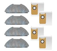 URPIZY Set di panni per aspirapolvere Airrobo GT21, 4 panni in microfibra e 4 sacchetti sottovuoto per la pulizia igienica dei pavimenti con animali domestici/bambini