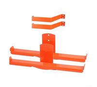 URPIZY Supporto da parete per spruzzatore posteriore, in metallo, con contenitore per tubi e doppio gancio, pratico per attrezzi da giardino (2 pezzi)