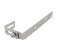 URPIZY Supporto modulare solare per tetto in acciaio inox regolabile per balcone e tetto, compatibile con ringhiera larghezza 71-105 mm, sistema di montaggio resistente alle intemperie in argento