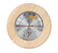 URPIZY Termometro meccanico per sauna e igrometro con cammino in legno, Pr?zises Wandger?t per bagno turco e benessere, senza batteria, scala grande ben leggibile