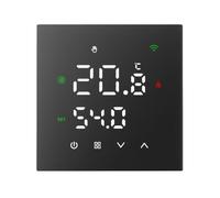 URPIZY Termostato per riscaldamento programmabile Tuya e Smart Life WiFi Display touch screen con controllo vocale per Alexa, controllo riscaldamento riscaldamento a pavimento, 8,6 x 9 cm, bianco/nero