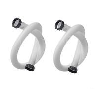 URPIZY Tubo per Piscina Intex 29060E Diametro 38 mm - Set di Ricambio per Filtro con Dadi, Lunghezza 150 cm (2 Pezzi)