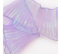 URROMA Nastro plissettato in chiffon plissettato color lavanda, 4,6 m, nastro di pizzo satinato plissettato, per applicazioni artigianali, cucito, abbigliamento, vestiti, borse, decorazione