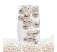 URROMA Perle per Riempimento di Vasi, 200 Pezzi 10mm 14mm 20mm Perle Senza Foro per Artigianato Perline d'Acqua e Perle Galleggianti in Plastica per Vasi Matrimonio Compleanno Feste Decorazioni per l