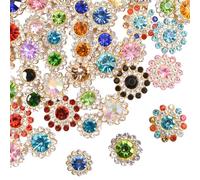 URROMA Sun Flower Drill Craft accessori fai da te 150 pezzi strass colorati cucire su abbellimenti fiore copricapo gioielli a mano cristallo piccolo pizzo