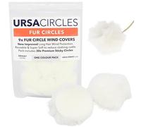 URSA Cerchi in pelliccia - Mini paraventi per microfoni lavalier/bastone. Riducono il rumore del vento e il fruscio dei vestiti. Compatibile con Sennheiser, RODE, Sanken, Tascam e altri (9 cerchi + 30