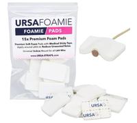 URSA - Cuscinetti in schiuma per microfoni Lavalier, morbidi cuscinetti per ridurre il rumore dei vestiti e proteggere dall'attrito, confezione da 12 con adesivo ipoallergenico (bianco)