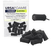 URSA - Custodie in schiuma per microfoni Lavalier - Coperture discrete per ridurre il rumore dei vestiti, proteggere dal sudore e dal vento leggero - Confezione da 12 (nero)