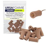URSA - Custodie in schiuma per microfoni Lavalier - Coperture discrete per ridurre il rumore dei vestiti, proteggere dal sudore e dal vento leggero - Confezione da 12 (caramello)