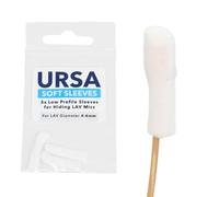 URSA - Custodie morbide riutilizzabili, a basso profilo, 6 mm, per nascondere microfoni LAV (confezione da 3, bianco)