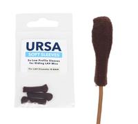 URSA - Custodie morbide riutilizzabili, a basso profilo, 6 mm, per nascondere microfoni LAV (confezione da 3, marrone)