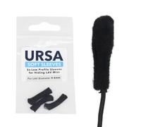 URSA - Custodie morbide riutilizzabili, a basso profilo, 6 mm, per nascondere microfoni LAV (confezione da 3, nero)