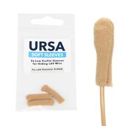 URSA - Custodie morbide riutilizzabili, a basso profilo, 6 mm, per nascondere microfoni LAV (confezione da 3, beige)