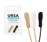URSA - Custodie morbide riutilizzabili, a basso profilo, da 6 mm, per nascondere microfoni LAV (confezione multipla, 1 nero, beige e bianco)