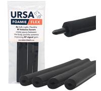 URSA Foamie Flex RF Savers - Schiuma flessibile RF Savers per antenne e antenne Whip - Migliora il segnale, riduce il rumore degli indumenti e protegge dal sudore - Confezione da 4 (nero)