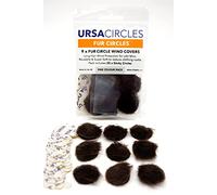 URSA Fur Circles - Mini parabrezza per microfoni Lavalier/Lapel, riducono il rumore del vento e il fruscio dei vestiti. Compatibile con Sennheiser, RODE, Sanken, Tascam e altro (9 cerchi + 30 adesivi,