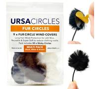 URSA Fur Circles - Mini parabrezza per microfoni lavalier/risvolto, riduce il rumore del vento e il fruscio dei vestiti