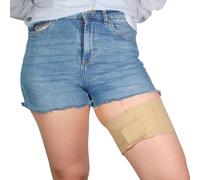 URSA Health: Ultra Soft, Slim & Stretchy Thigh Belt Insulin Pump Holder - 1mm Thin, Made in UK, Durable & Breathable. for Diabetes Patients, Compatible with Medical Devices (Beige)