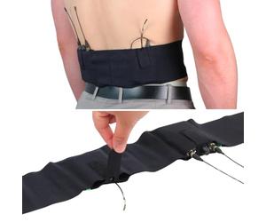 URSA Live - Cintura a doppia tasca, per microfoni, trasmettitori e ricevitori, per film, TV, documentario, teatro e istruzioni per il fitness, colore: nero, taglia L