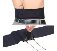 URSA Live - Fascia da vita per microfoni, trasmettitori e ricevitori, per film, TV, documentari, teatro e istruzioni per il fitness, colore: nero, taglia S