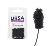 URSA - Maniche in peluche: progettate per essere utilizzate sotto i costumi per aiutare a mascherare i microfoni, ridurre il rumore dei vestiti e proteggere il microfono dal vento leggero. (nero,