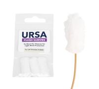 URSA - Maniche in peluche: progettate per essere utilizzate sotto i costumi per aiutare a mascherare i microfoni, ridurre il rumore dei vestiti e proteggere il microfono dal vento leggero. (Bianco -