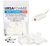 URSA Mini Foamies: supporti in morbida schiuma mini per microfoni wireless Lav. Può essere attaccato direttamente alla pelle o al costume