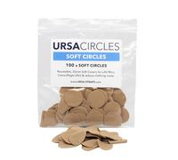 URSA Soft Circles: coperture morbide riutilizzabili che forniscono la produzione di vento e camuffamento per microfoni Lav 25 mm (confezione da 100, beige)