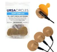 URSA Soft Circles: Custodie morbide riutilizzabili Che forniscono Uno Scudo Contro Il Vento e Si mimetizzano per i microfoni lavalier - Beige