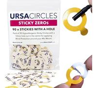 URSA Sticky Zeros: adesivi lavalier ultra sottili, confezione da 90, 24 mm, foro da 14 mm, compatibili con la maggior parte dei microfoni Lavalier e supporti