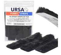URSA - Strisce di pelliccia per microfoni Lavalier, cuscinetti in pelliccia super morbida per ridurre il fruscio dei vestiti e il rumore del tessuto, adesivo ipoallergenico, tagliato su misura