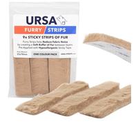 URSA - Strisce di pelliccia per microfoni Lavalier, cuscinetti in pelliccia super morbida per ridurre il fruscio dei vestiti e il rumore del tessuto, adesivo ipoallergenico, tagliato su misura