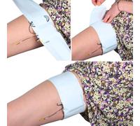 URSA Thigh Straps: cinghie per trasmettitore a basso profilo, morbide, elastiche e traspiranti per audio in esterni, teatro, servizi fotografici di matrimoni e altro (bianco, verticale)