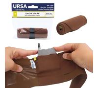 URSA Thigh Straps: Low-Profile, Soft, Stretchy & Breathable Transmitter Straps for Location Sound, Theatre, Wedding Shoots & More (Caramel, Vertical)