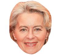Ursula von der Leyen (Smile) Maschere di persone famose, facce di cartone