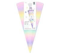 Ursus 1005 00 04 - Kit di coni scolastici Easy Line "Arcobaleno", esagonali, altezza ca. 68 cm, diametro ca. 20 cm, incl. istruzioni per la lavorazione e foglio modello, per l'iscrizione a scuola