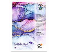 Ursus Yupo Paper 85 g, Formato DIN A5, 25 Fogli, Sintetico, Superficie Liscia, Strappi e all'Acqua, Resistente ai Raggi UV, riciclabile al 100%, Versatile, Bianco, unità