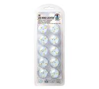 Ursus 18610000 - Luci decorative a LED, 10 pezzi, durata circa 12 ore, luce bianca calda, impermeabili, batterie e cuscinetti adesivi, ideali come luce decorativa, per lanterne e come ricambio per