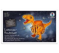URSUS 18720013F - Set di lanterne T-Rex, coperchio per lanterna, fondo lanterna, carta trasparente, 115 g/m2, 25 strisce di carta, staffa portalampada e accessori assortiti, taglia unica